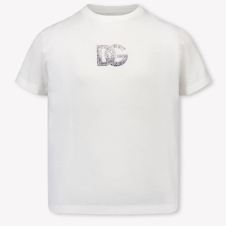 Dolce & Gabbana Mädchen T-Shirt in Weiß