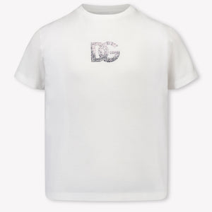 Dolce & Gabbana Kinder Mädchen T-Shirt In Weiß