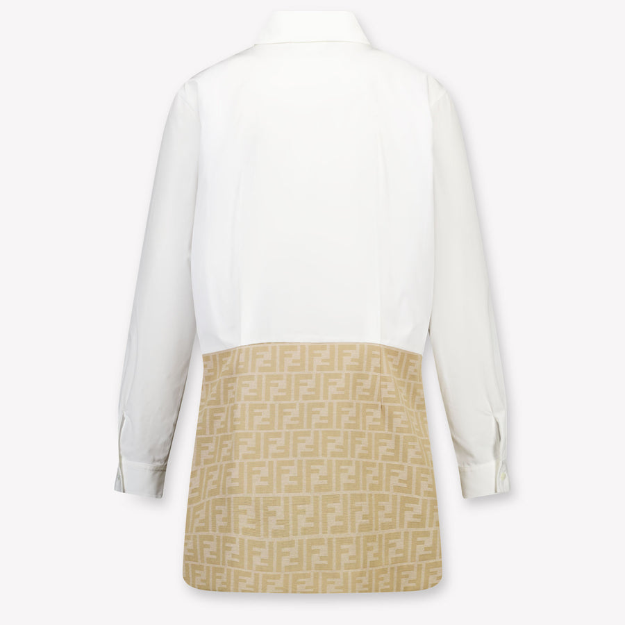 Fendi Enfants Filles Habillez-vous Beige
