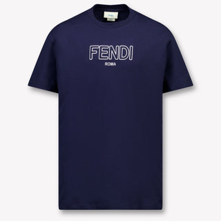 Fendi Bambini Ragazzi Maglietta dentro Navy