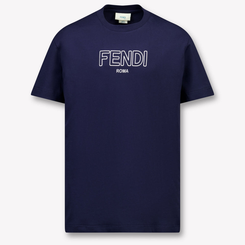 Fendi Bambini Ragazzi Maglietta dentro Navy