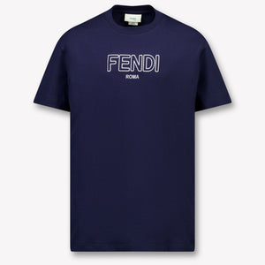 Fendi Bambini Ragazzi Maglietta dentro Navy