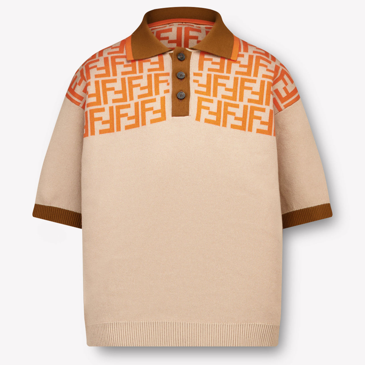 Fendi Bambini Ragazzi Polo In Beige