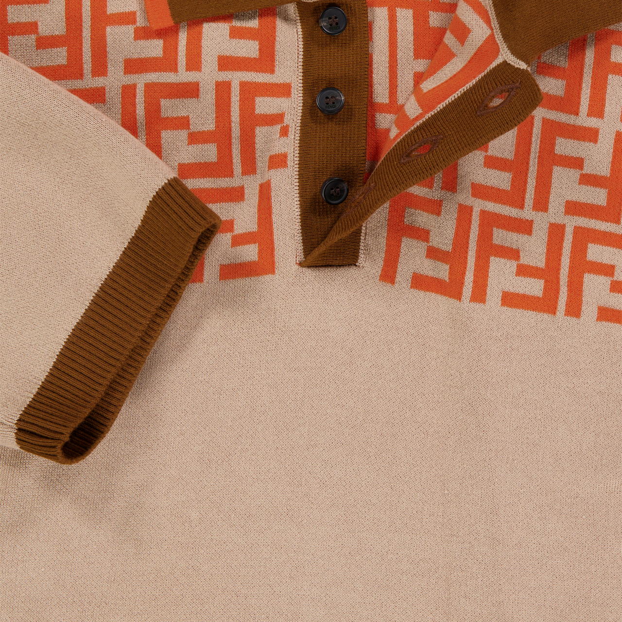 Fendi Bambini Ragazzi Polo In Beige