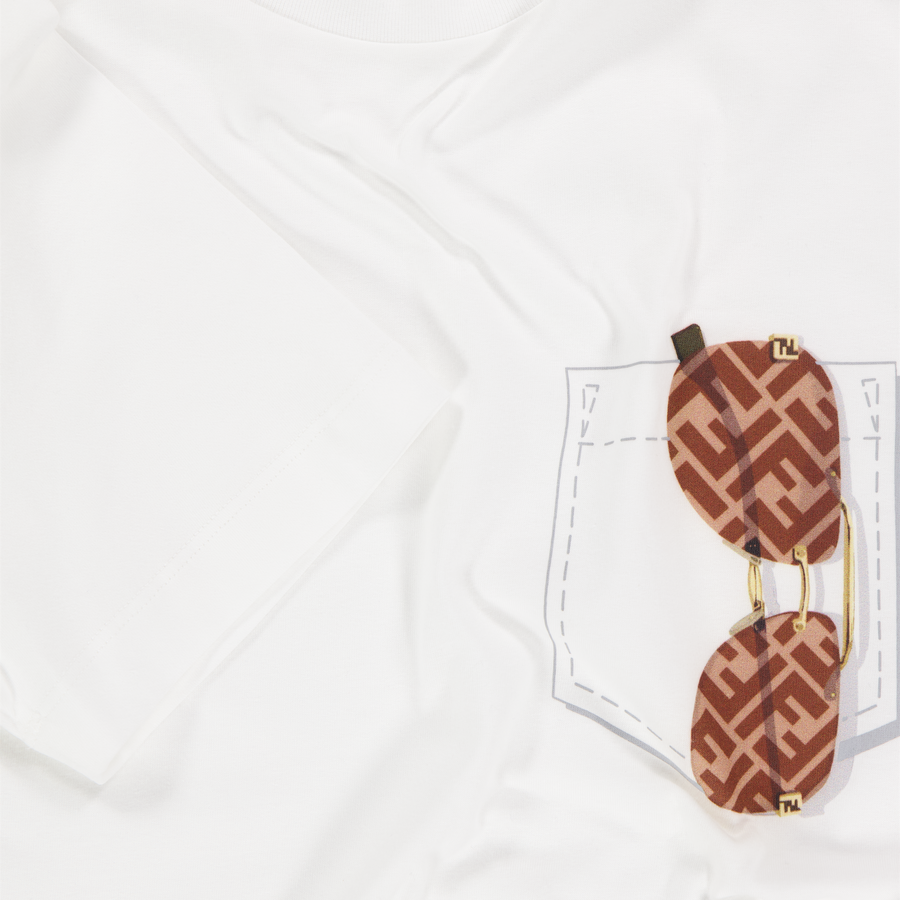 Fendi Enfants Garçons T-shirt dans Blanc