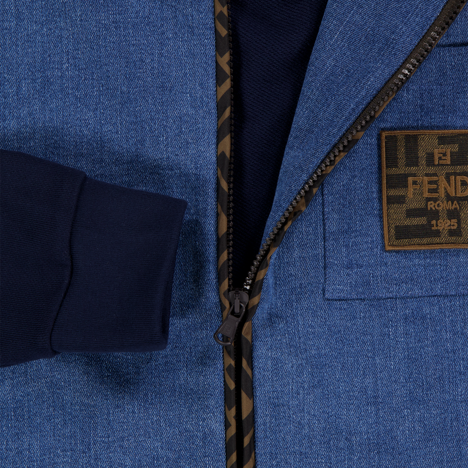 Fendi niños Chicos Cárdigan en Navy