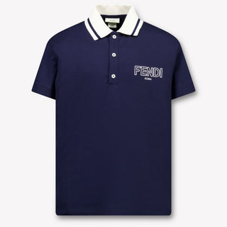 Fendi Kinder Jungen Polo In Marineblau