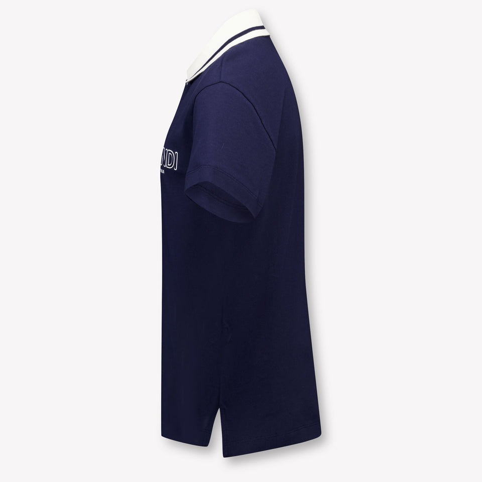 Fendi Kinder Jungen Polo In Marineblau
