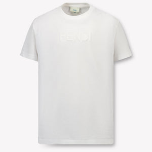 Fendi Kinder Unisex T-Shirt In Weiß
