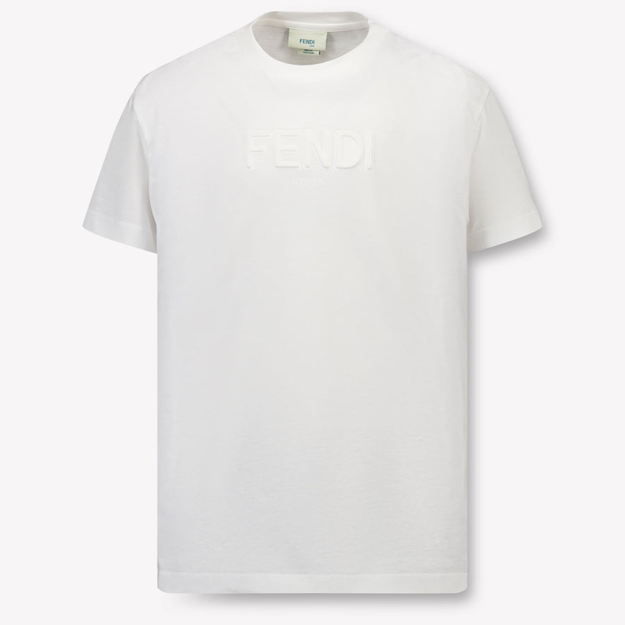 Fendi Kinder Unisex T-Shirt In Weiß