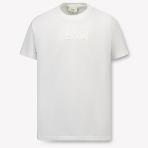 Fendi Kinder Unisex T-Shirt In Weiß
