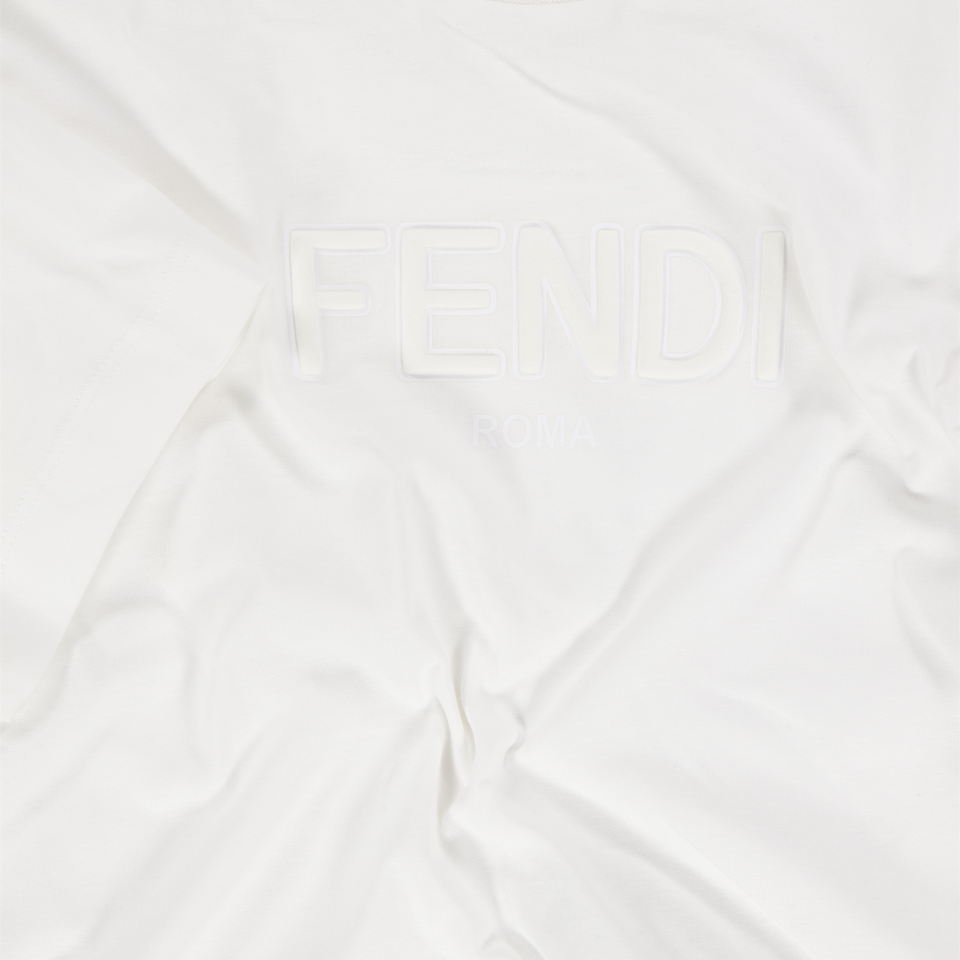 Fendi niños Unisex Camiseta adentro Blanco