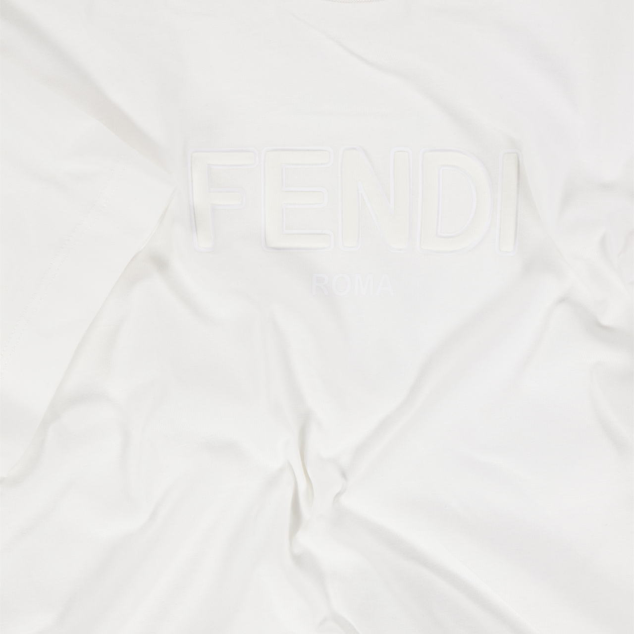 Fendi Kinder Unisex T-Shirt In Weiß