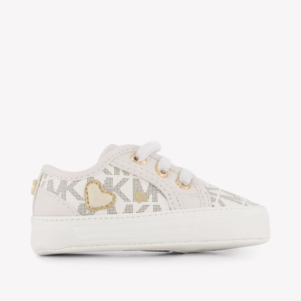 Michael Kors BABY BRITTANIA Baby Girls Sneakers In OffWhite