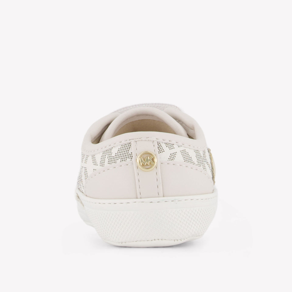 Michael Kors BABY BRITTANIA Baby Girls Sneakers In OffWhite