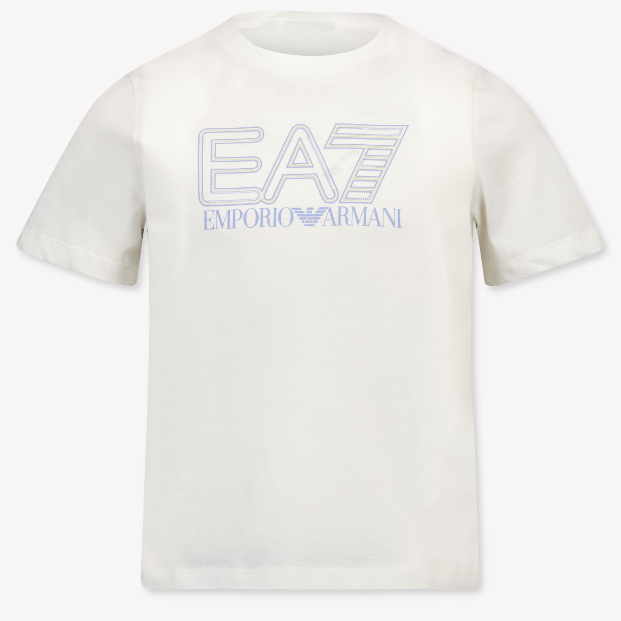 EA7 Kinder Jongens T-Shirt In Wit