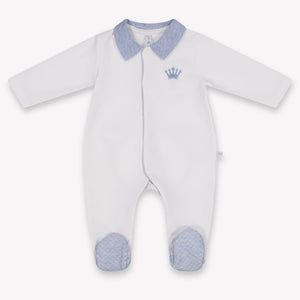 First Baby Jongens Boxpakje In Wit