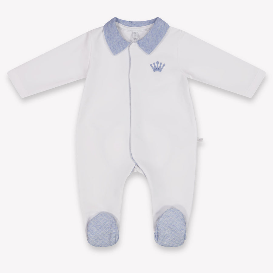 First Baby Jongens Boxpakje In Wit