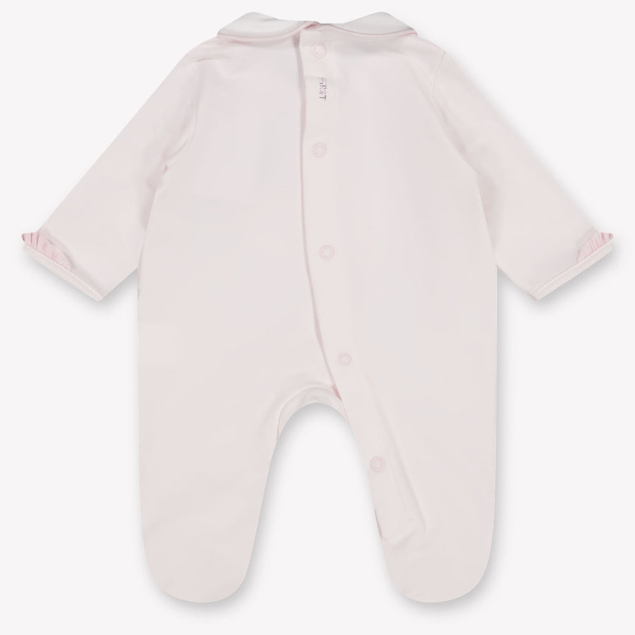 First Baby Girls Playsuit In Light Pink