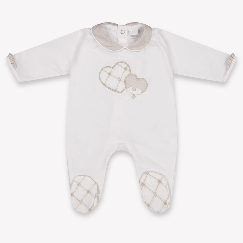 First Bambino Ragazze Tutina dentro Beige Chiaro