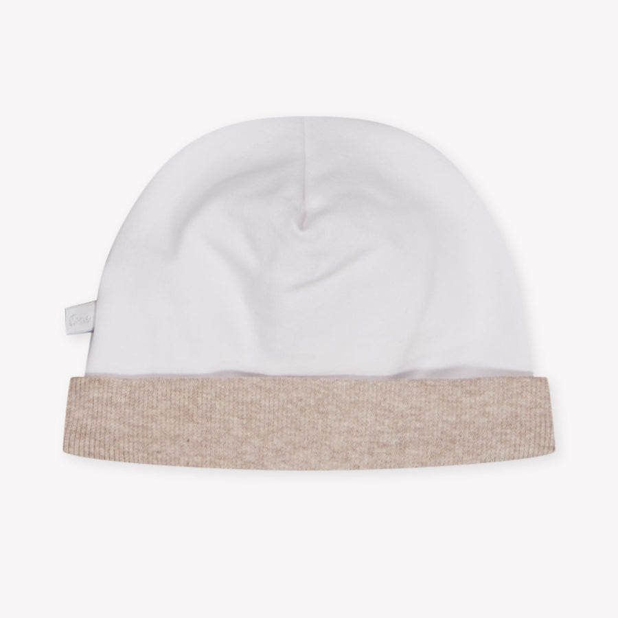 First Baby Jongens Muts In Beige
