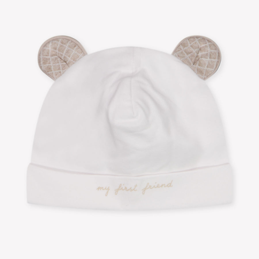First bebe Chicos sombrero en Beige
