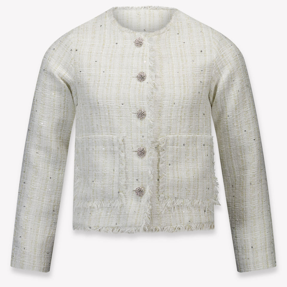 Prinsessefin niños Chicas colbert en Blanco Roto