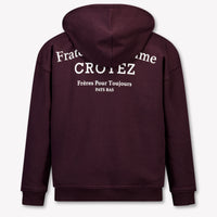 Croyez Kids Boys Cardigan In Bordeaux