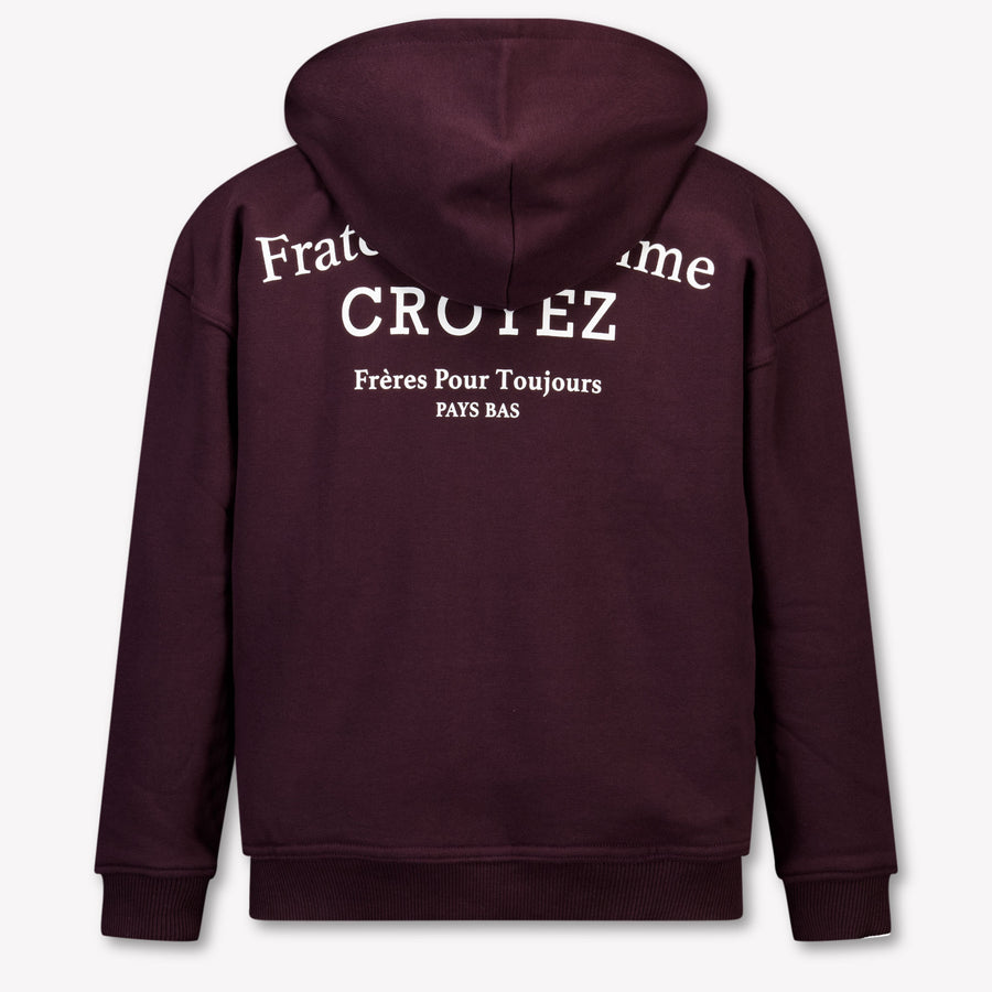 Croyez Kids Boys Cardigan In Bordeaux