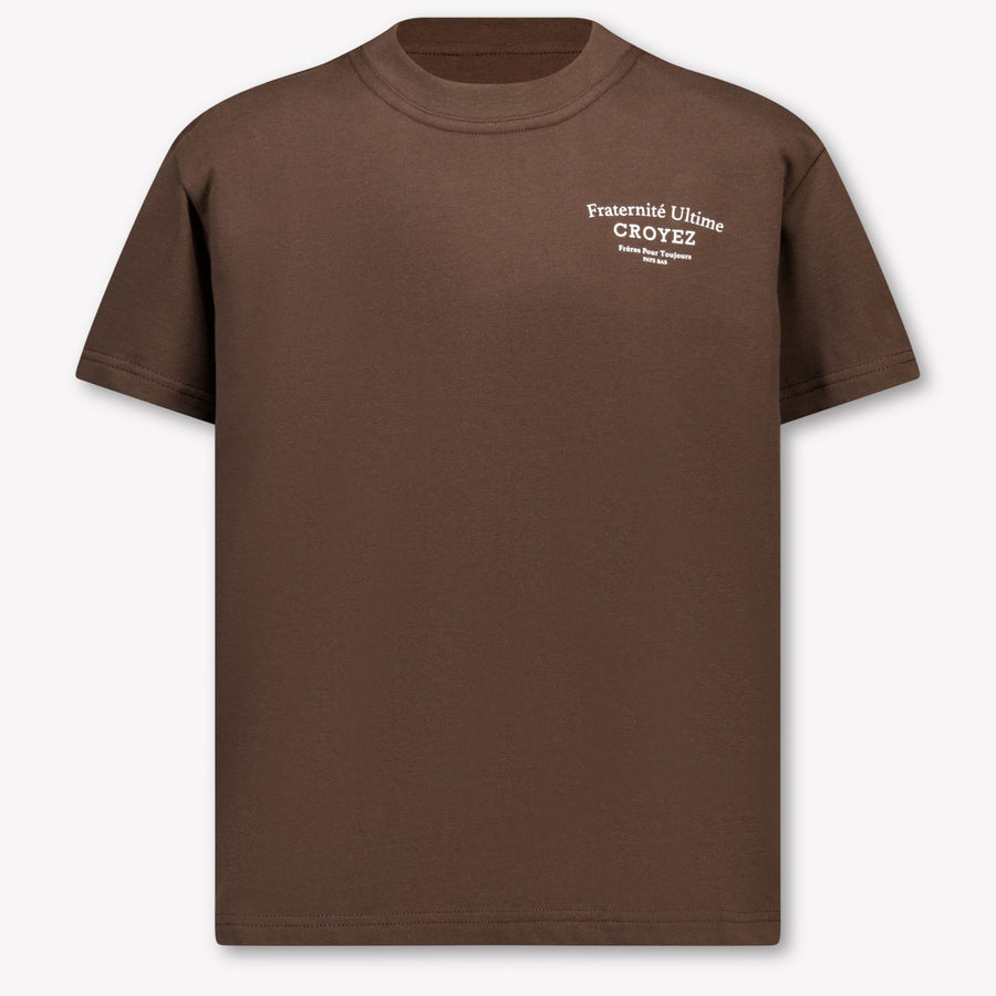 Kindergarten Chicos Camiseta en oscuridad Marrón