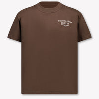 Kindergarten Chicos Camiseta en oscuridad Marrón