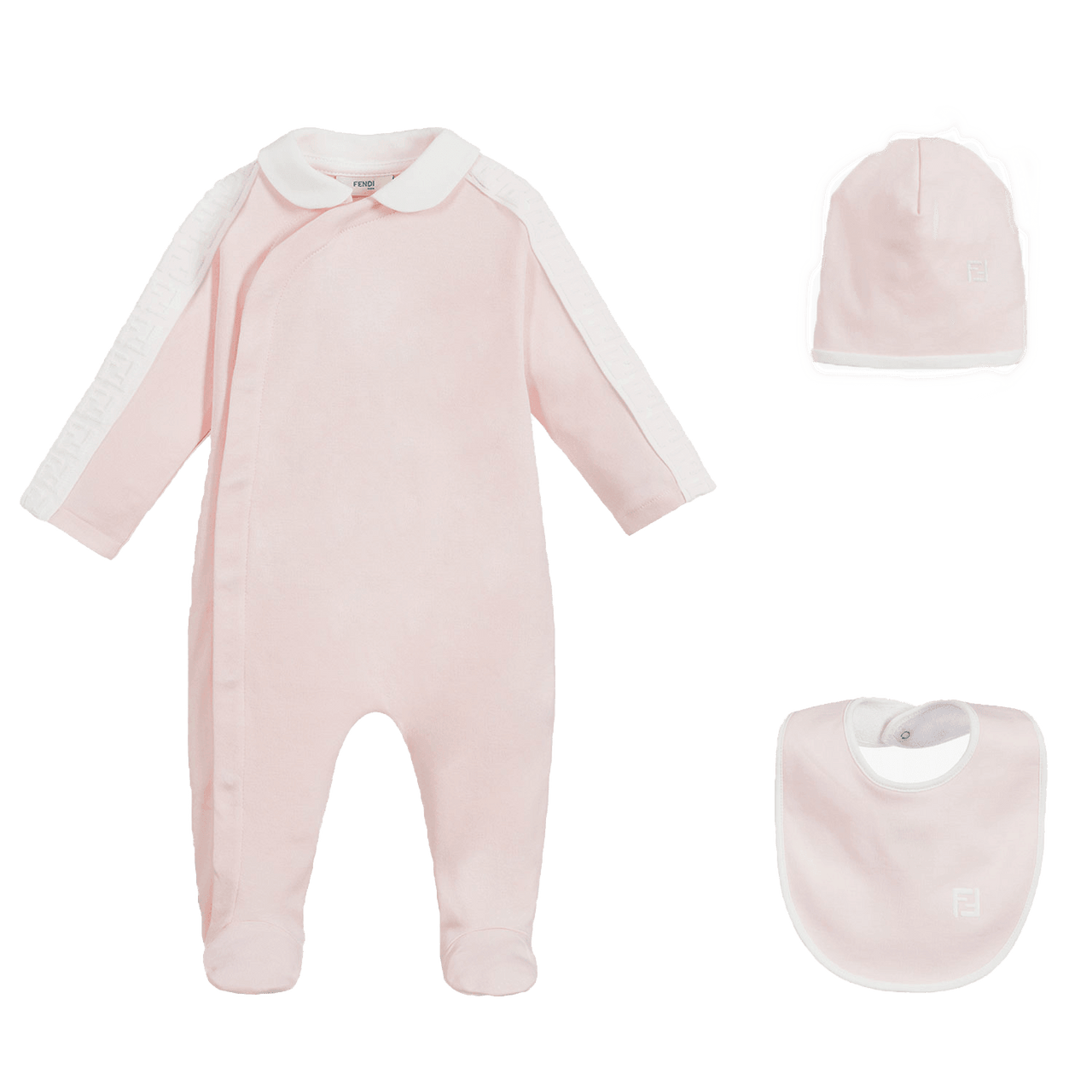 Fendi Meisjes Boxpakje Licht Roze 3 mnd