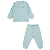 Off-Białe Baby Boys Jogging Suit Blue