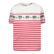Camiseta de Chiara Ferragni Baby Girls Fucsia