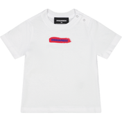 Dsquared2 Baby Unisex Camiseta blanca
