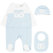 Dolce & Gabbana Baby Boys Box Suit jasnoniebieski