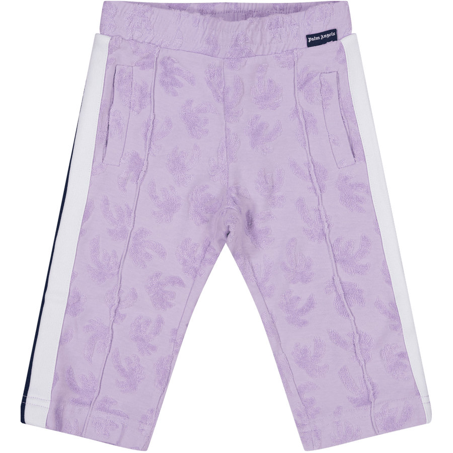 Palm Angels Baby Meisjes Broekje Lila