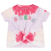 Adivinhe a camiseta infantil de meninas lilás