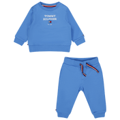 Tommy Hilfiger Baby Unisex Jogging traje azul