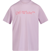 Off-White Children's T-Shirt Lila