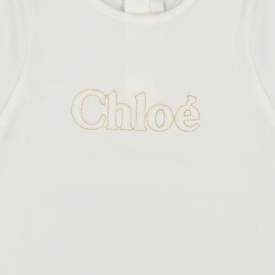 Chloe Baby Meisjes T-Shirt Off White