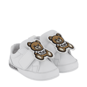 Moschino Baby Unisex Sneakers White