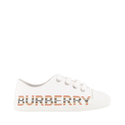 Burberry Kids Unisex Sneakers White