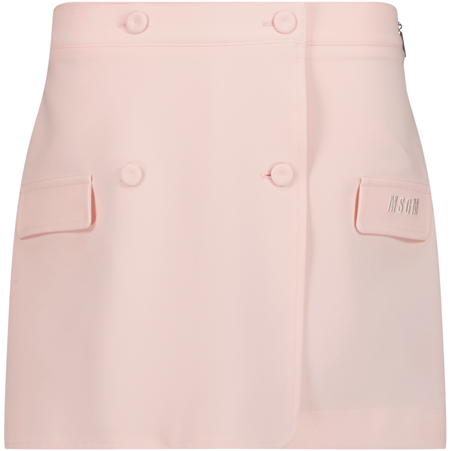 MSGM Kinder Shorts Licht Roze 4Y