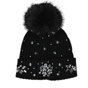 Monennalisa Sombrero de niñas para niños Negro