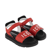 Dsquared2 dětské dívky sandály červené