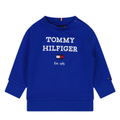 Tommy Hilfiger Bébé Garçons Pull-over Bleu Cobalt