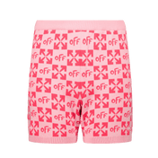 Off-white børnepiger shorts fuchsia