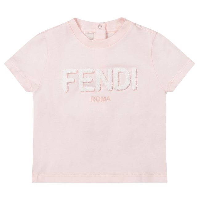 Fendi Baby Meisjes T-Shirt Licht Roze 3 mnd
