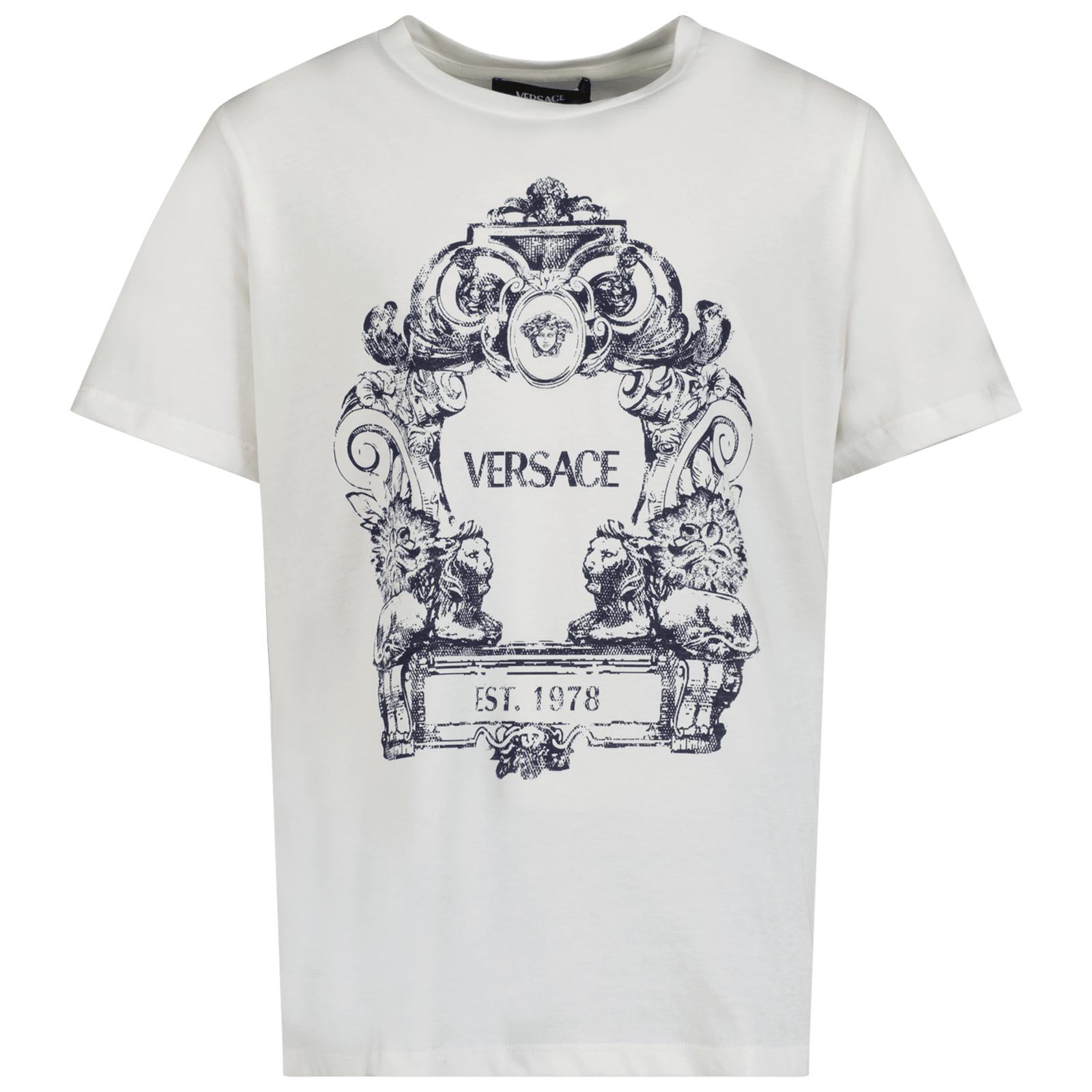 Versace Kinder Unisex T-Shirt Navy 4Y